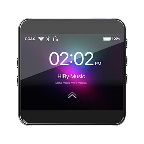 HiBy R2 Entry Level Hi-Res Audio Player with True High Fidelity Sound Quality/Bluetooth 5.0 and 5G Wi-Fi/Tidal and Qobuz Streaming/MQA 4x/Double Microphone - Black Cover
