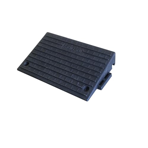 Rampas de goma portátiles resistentes para entradas y muelles de carga, umbral de bordillo conectable, ideal para scooters, 50 x 32 x 11 cm, solución de acceso duradera y segura