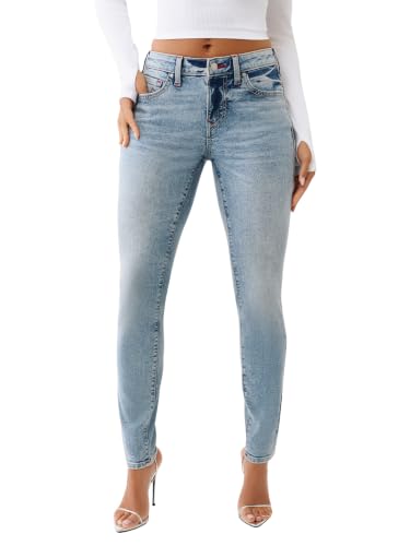 Jean skinny True Religion Jennie bleu 28 galbant avec poches sans rabat confort femme