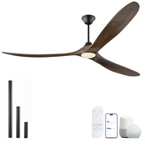 82 inch Large Ceiling Fans with Lights, Damp Rated Outdoor