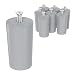 Produktbild ECENCE Anschlagpuffer Stopper für Rollladen, 8er Set 40mm inkl. Schraube Grau, Endanschlag, Rollladen Schutz komplett