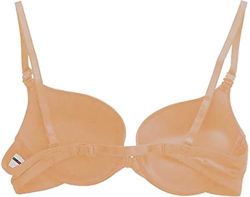 Image of Brachy Front Closure Push-Up Bra for Women, Padded Wired Seamless T-Shirt Bra, Multiway Strap Bra Invisible Fit