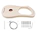 OriGlam Lyre Harp 7 String DIY Kit, Make Your Own Bass Wood, Lyres Wood Lyre Harp with String Post Saddle Tuning