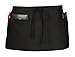 Ritz CL3PWACBK 4 Pocket Waist Serving Apron, Black, 1 Pack, One Size