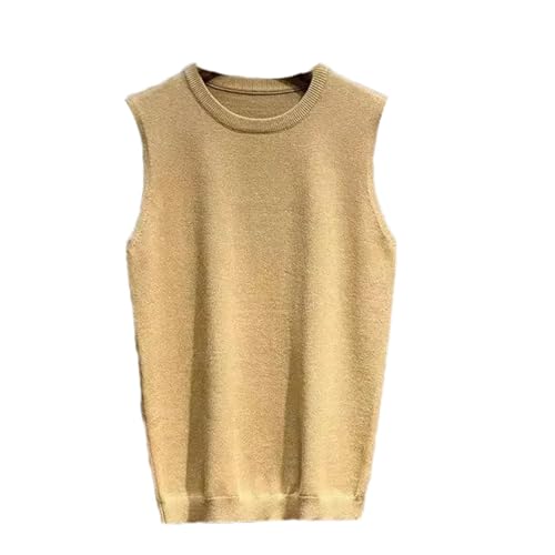 Men's Crewneck Sleeveless Knitted Vest - Warm Waistcoat Business Man Clothes
