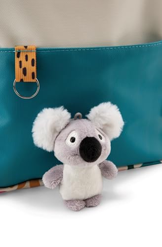 NICI Rucksack 34x24x10cm mit kleinem Kuscheltier Koala 10cm bunt - Rucksack mit Kuscheltier für Jungen und Mädchen - Abnehmbarer Pluschspielzeug Weich und Flauschig