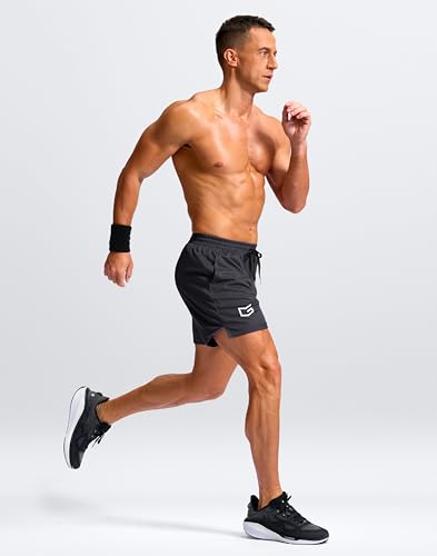 Image of G Gradual Men's Athletic Workout Shorts with Pockets 5 inch /7 inch /9 inch Lightweight Quick Dry Gym Basketball Running Shorts for Men