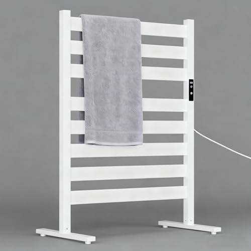 Towel Warmers for Bathroom, Heated Towel Racks for Bathroom, with Timer and Temperature Adjustment, Overheat Protection Function, Freestanding Towel Warmer. Suitable for Bathroom, Bedroom