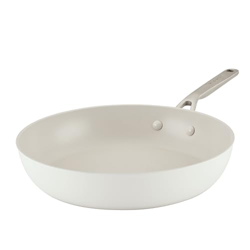 KitchenAid Sartén antiadherente de cerámica anodizada dura, sartén antiadherente de 12.25...