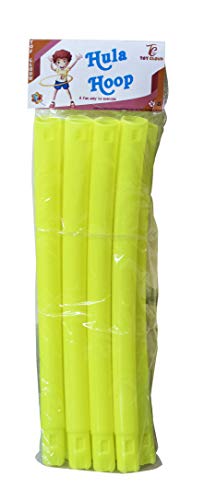 Image of Toy Cloud Octa Design 8 Inter-lockable Pieces Adjustable Hula Hoop for Adults Exercise (4 Size, 18-29 Inch, Fluorescent)