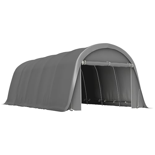 Outsunny Carport Tente de Garage 3,6 x 7,2 m, abri...