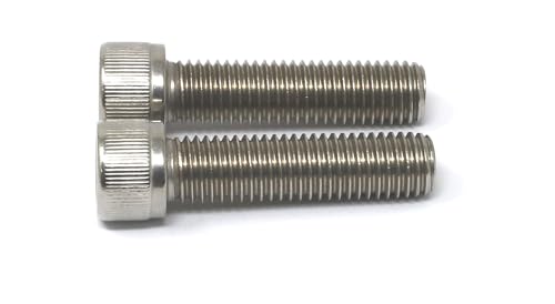 Image of iexcell 2 Pcs M14 x 55mm Thread Pitch 2 mm Stainless Steel 304 Hex Socket Head Cap Screws Bolts Kit