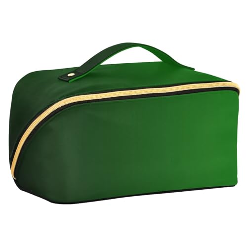 Zathe Green - Bolsa de viaje con divisores de color verde para colgar, bolsa de aseo de viaje, vertical, de pie