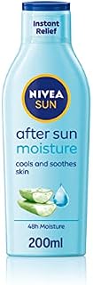 NIVEA SUN After Sun Moisturising Soothing Lotion (200ml), Cooling NIVEA After Sun, Naturally Soothing After Sun Cream with 24 Hour Effectiveness, Aftersun Aloe Vera