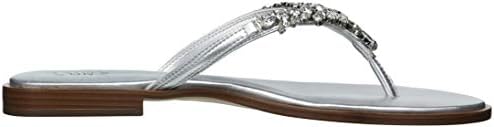 Naturalizer Womens Fallyn Silver Thongs 4 M | Image 5