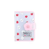 Bobcow Business Card Holder Book/Women Mini Credit Card Holder Clear Plastic Credit Card Holder Cover Unisex/ Holds Up to 26 Cards