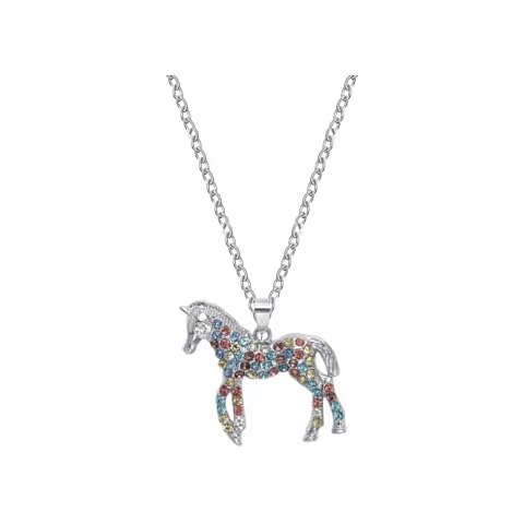 Ticome Sterling Silver Horse Necklace for Girls Cover