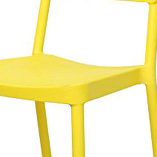 Image of CELLO Eskimo Chair Set Pack of 2 - Yellow | Strong and Durable | Easy to Clean | Chair for Living Room, Bed Room, Kitchen, Office Room, Outdoor | 3 Years Warranty