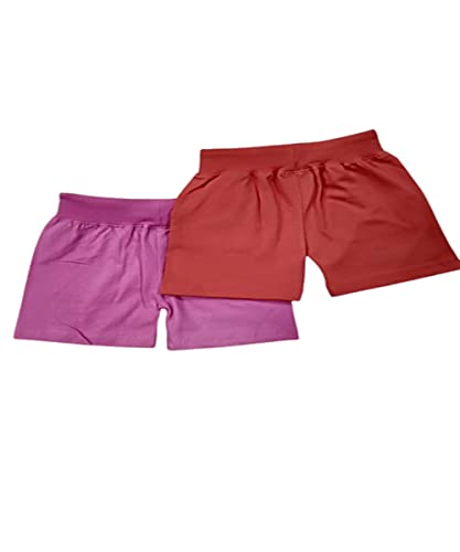 Image of 100% Pure Cotton Printed Regular fit Casual Shorts for Kids Girls