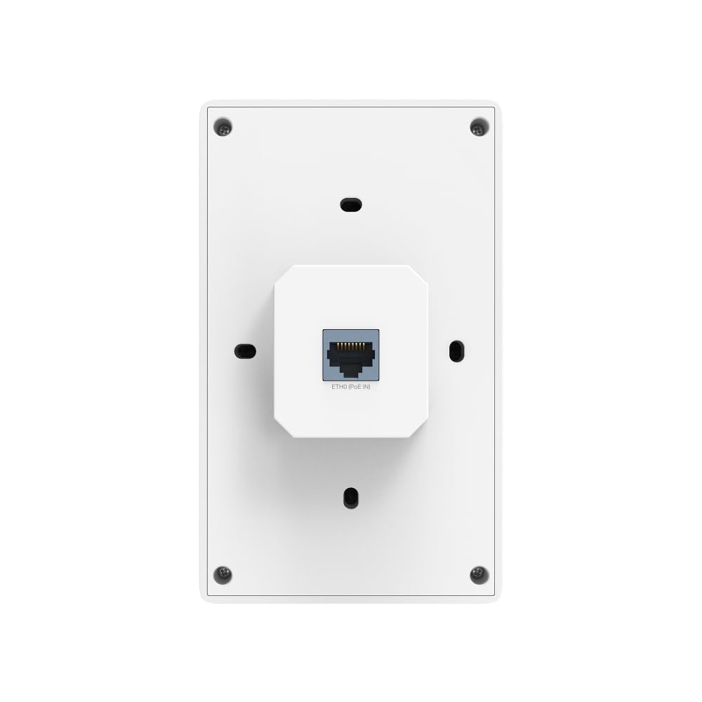 TP-Link Omada EAP725-Wall Wi-Fi 7 Wall Plate Access Point BE3600, 2882Mbit/s 5GHz + 688Mbit/s 2.4GHz, 1×2.5G PoE-In & Pass-Through, 2×Gigabit Downlink, Mesh & Seamless Roaming, Cloud Managed