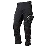 ScorpionEXO Yosemite Men's All Season Water Resistant Windproof Textile Adventure Touring Motorcycle Pants with CE-Rated Armor (Black - Large)