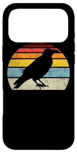 Cadeaux Crow Vintage Raven Gothic Rétro pour Les Amoureux des Oiseaux, pour Femmes Et Hommes Coque pour iPhone 17 Pro Max