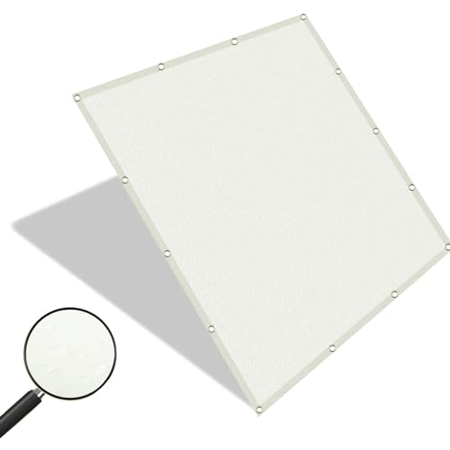 Toile d'ombrage ivoire imperméable finitions haut de gamme 4m