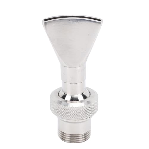 Water Fountain Nozzle Spray, Fan Shaped Sprinkler Spray Head for Pond, Stainless Steel 3/4 Inch 1/2 Inch Universal Flat Fountain Water Nozzle Sprinkler for Garden Pool