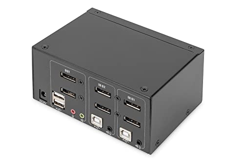 Switch Displayport multiplateforme double écran 4K 60 Hz haute fluidité