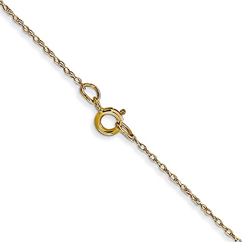 IceCarats 14K Solid Yellow Gold 0.5mm Cable Rope Chain Twisted Link Necklace4