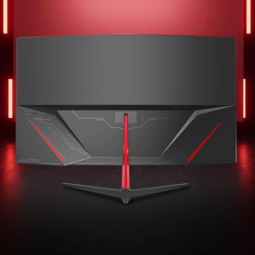 Image of FRONTECH Gaming 32 Inch Curved LED Monitor, Refresh Rate 200Hz, VA Panel, 1800R Curve, Full HD 1080p, Bezel Less Design, HDMI & DP Ports (MON-0076)