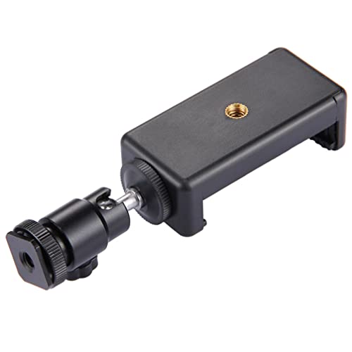 مشبك كروي اسود حامل ثلاثي القوائم الحذاء الهاتف الذكي العمودي المحمول الفيديو الخلوية م سولوستر، قطعة واحدة