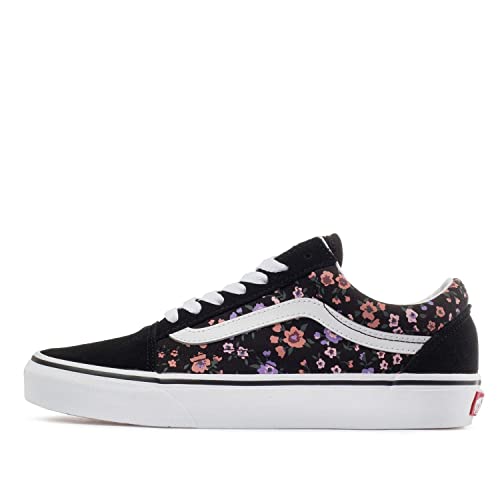 vans black flower