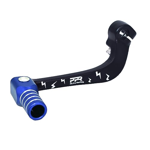 Image of Gear Shift Lever, Alloy Aluminium Gear Shifter Lever Fits for Motorcycle BSE CRF 110 TTR 125 Motorcycle 50cc 110cc 250cc Dirt Pit Bike(Black&Blue-Colorful Head)