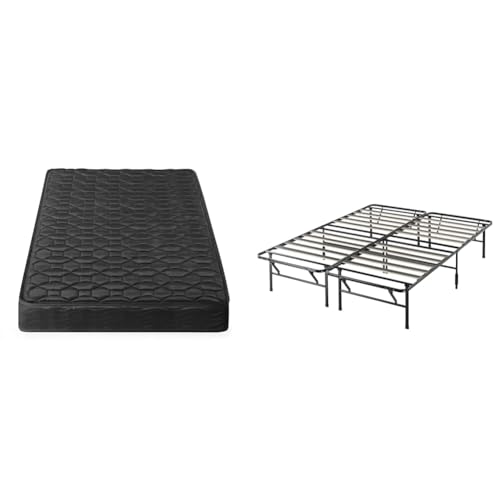 ZINUS�y�Z�b�g�����zZINUS Regular �|�P�b�g�R�C���}�b�g���X �h�ۖh�_�j���H(15cm/�_�u��/�u���b�N) + SmartBase �x�b�h�t���[���ؐ����̂� �u���b�N �_�u��