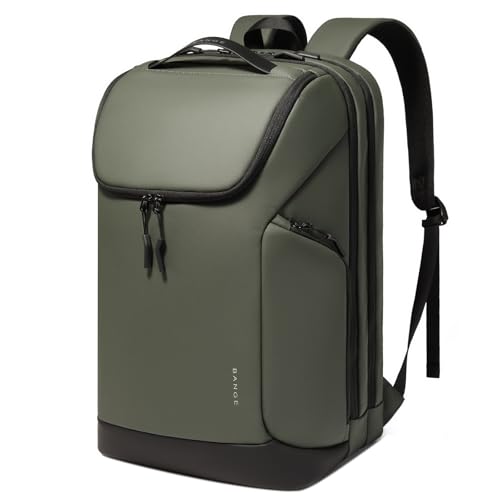 Image of FUTURE AESTHETICS Business Commute Backpack for Men and Women, Waterproof 15.6 Inch Laptop Backpack, Durable Flight-Approved Travel Backpack for Work /College, Green