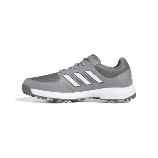 adidas Men's TECH Response 3.0 Golf Shoe, Grey Four/FTWR White/Grey Three, 12 Wide