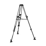 Manfrotto Aluminium 645 Professional Video Camera Tripod, Fast Twin Legs, Camera Stand for Digital Cameras, Mirrorless Cameras, Camcorder, Video System, Videographer, Vlogging Equipment