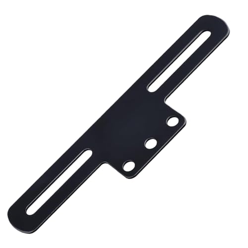 Motorcycle License Plate Holder, Universal License Plate Light Bracket, Tail Rear Light Bracket Mount, Black