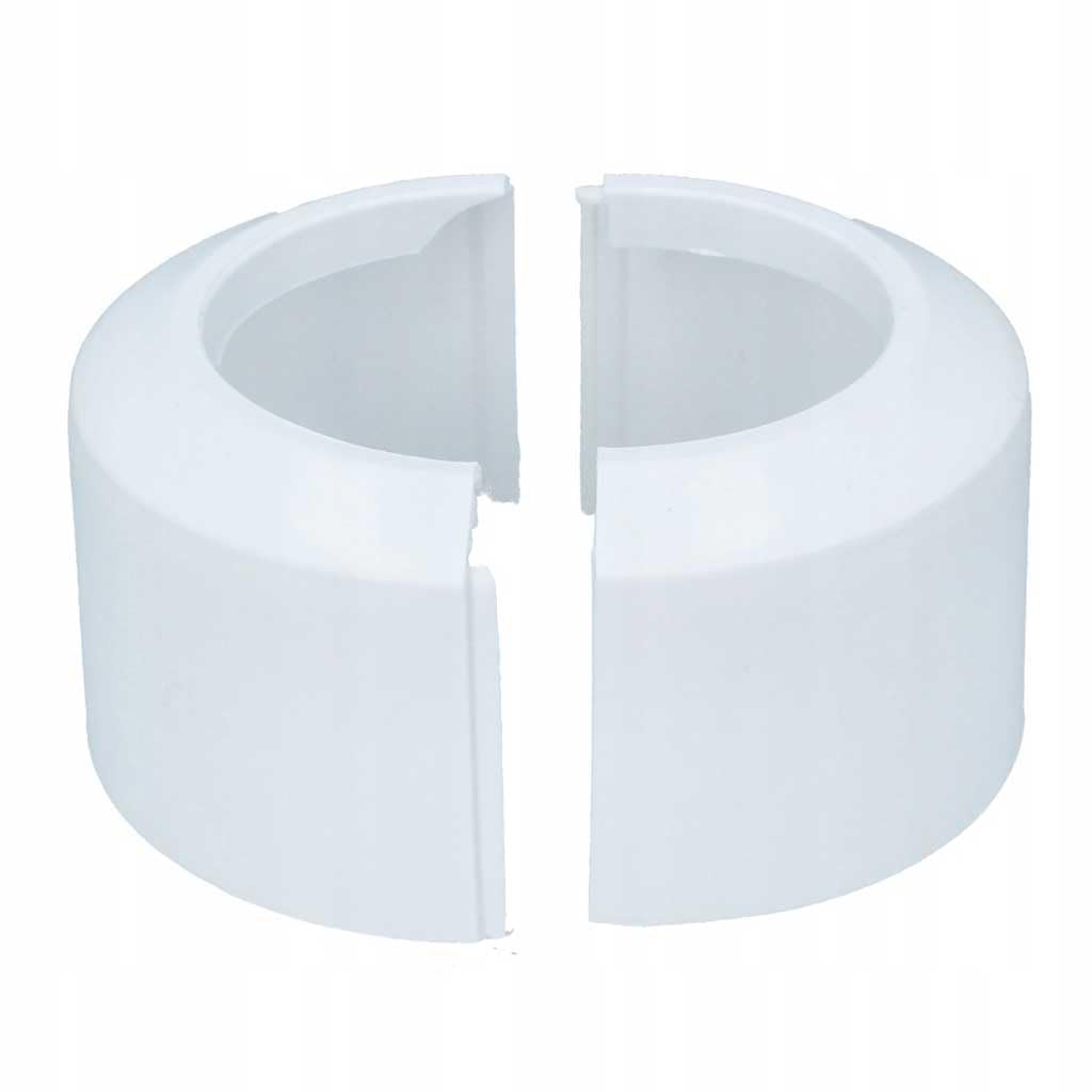 B&Q -  110mm High Split Two-Piece White Wc Toilet Rosette Soil Pipe Connection Collar Cover