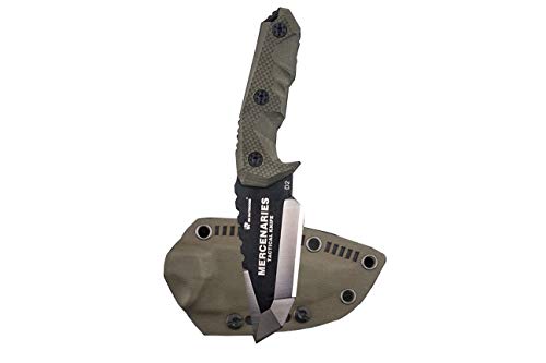 HX OUTDOORS - Fixed Blade Tactical Knives with Sheath,Tanto Blade Outdoor Survival Knife,Special Forces Tactical Knife,Ergonomics G10 Anti-skidding Handle