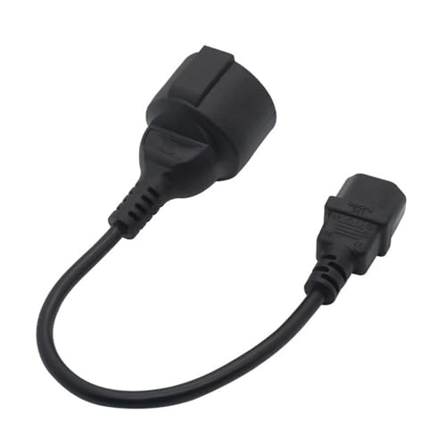 YCYUYUFUNS UPS PDU Power Extension Kabel IEC 320 C14 Stecker auf Schuko Eurostecker CEE7/4 Buchse Adapter Power Cable PDU Kabel