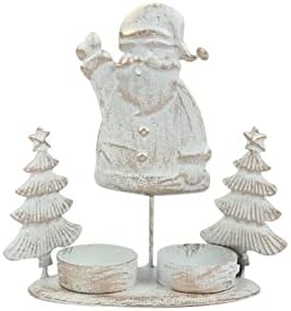 ChristmasTea Light Christmas Candles Stand Candles Xmas Gift Home Decorative Candlestick (Color : 1) (Brass)