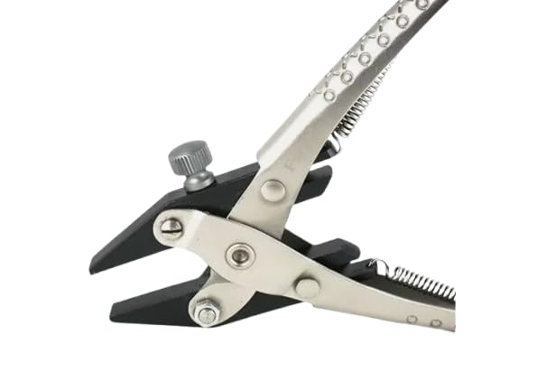 160 mm Parallel Action Pliers with Adjustable Screw, Flat Nose, Smooth Jaws for Jewellery Making and Crafts - Image 3