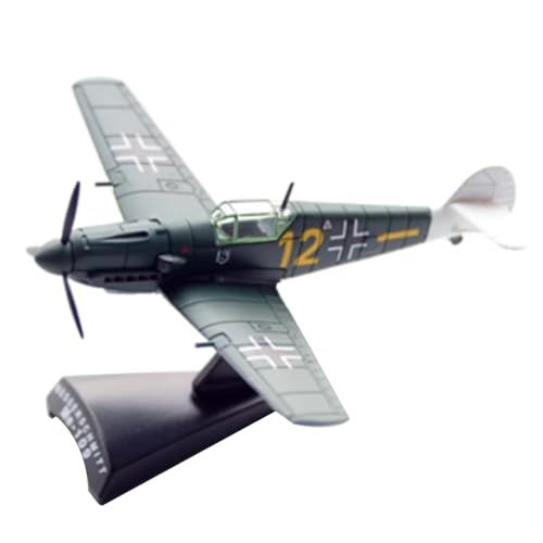 TECKEEN Alloy Germany Messerschmitt BF 109E Fighter Aircraft Plane Model Aircraft Model 1:100 Model Simulation Science Exhibition Model