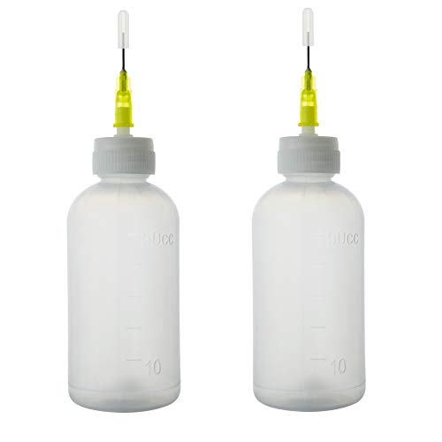 50ml Bouteille distributrice avec aiguille pour seringue,Pissettes,bouteille à colle,Flacons souples (50ml Bouteille+10Pcs) Cover
