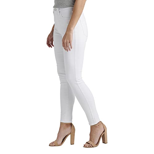 JAG Jeans Women's Valentina High Rise Skinny Pull-on Jeans-Legacy, White, 82