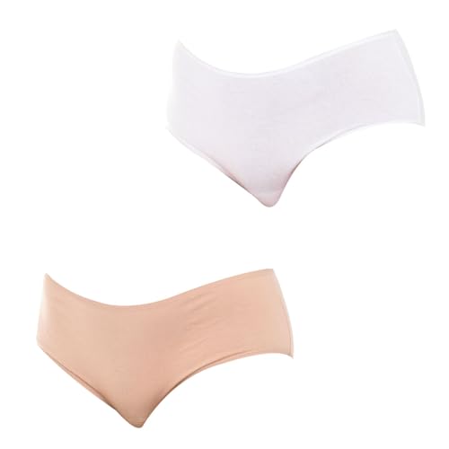 DIM Pack-2 Culottes Tessuto Cotone Traspirante D05DX Donna dal Design Comodo e discreto per l'uso Quotidiano