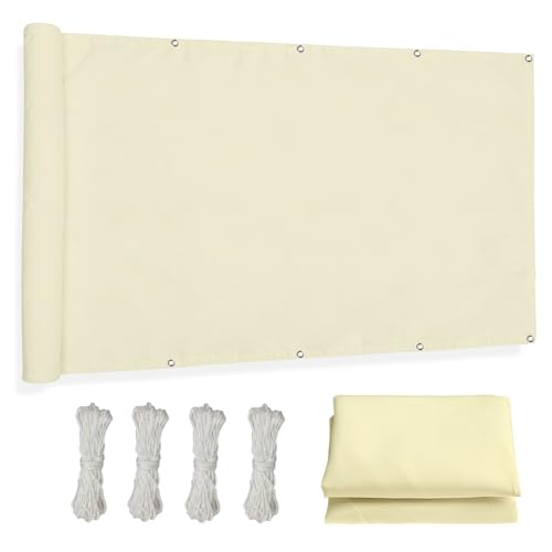 Tissu d'ombrage résistant aux rayons UV haute densité crème - 2