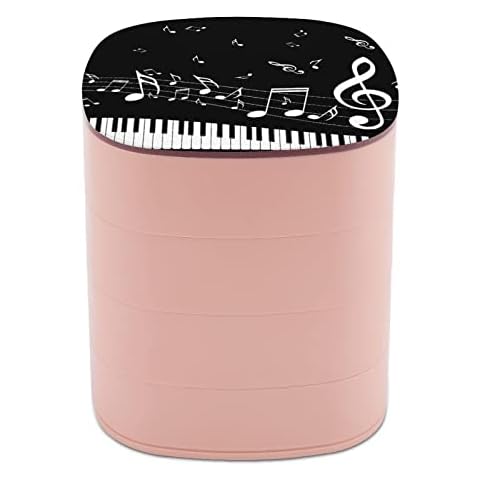 Piano Key Jewelry Organizer Box for Women Wife Mother Girlfriend, Jewelry Organizer 4 Layers Storage Display Case for Earrings Necklaces Rings Bracelets Cover